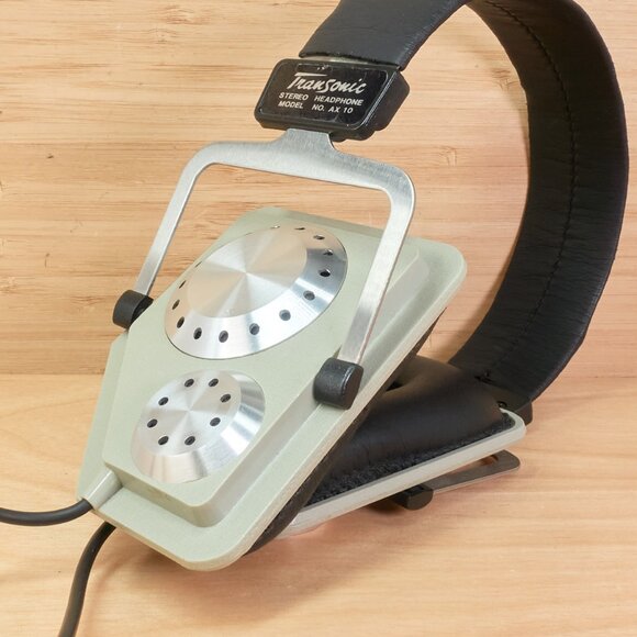 Vintage Transonic AX-10 Headphones / Retro Over-Ear Wired Headset / 1/4" Plug - Picture 1 of 9